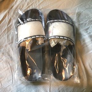 Never worn Pink Slides